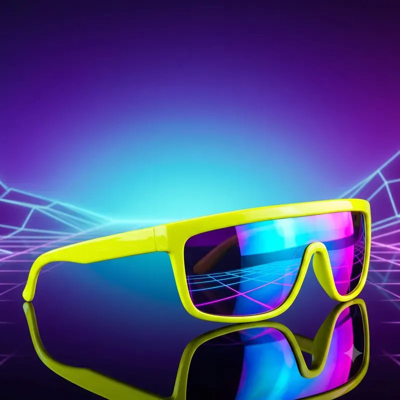 90s Neon Synthwave Product Ad Templates
