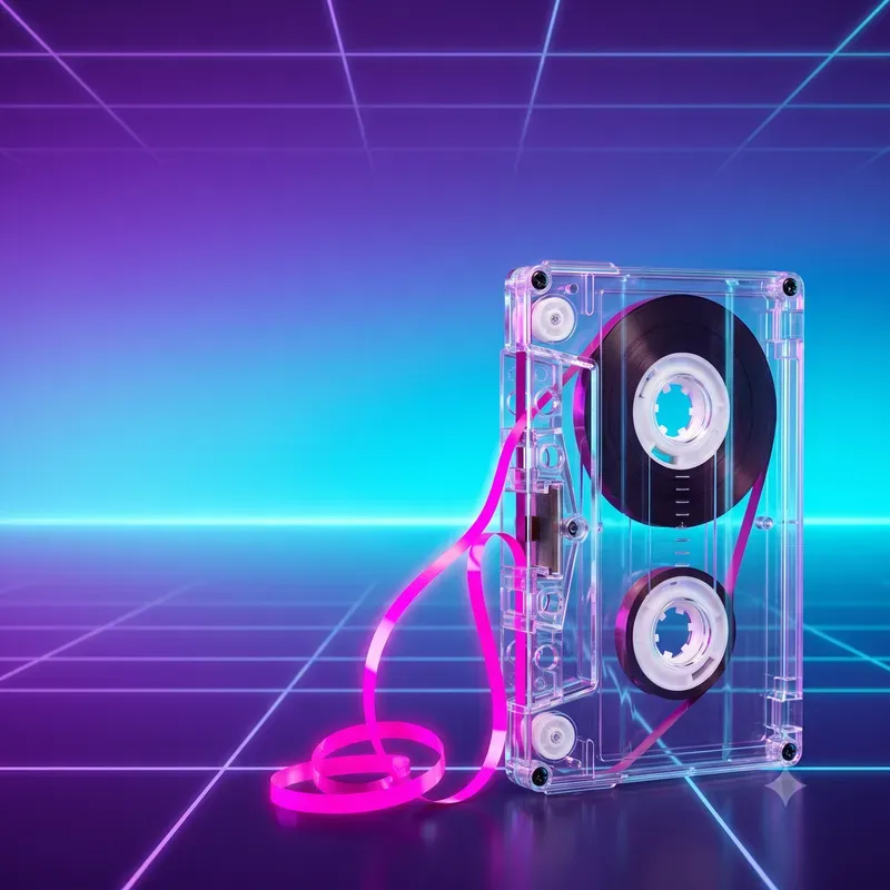 90s Neon Synthwave Product Ad Templates