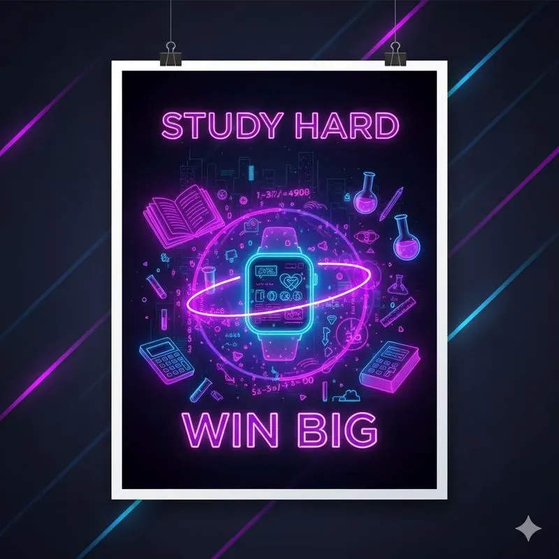 Neon Study Motivation Posters