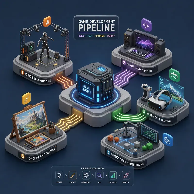 3D Isometric Tech Ecosystems