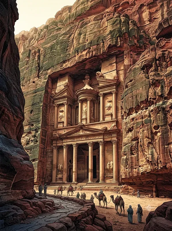 Hyperreal Engraving Travel Posters
