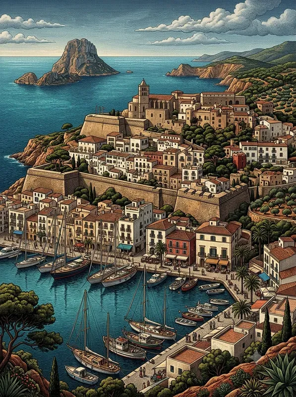 Hyperreal Engraving Travel Posters