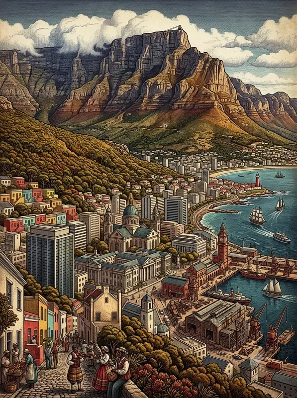 Hyperreal Engraving Travel Posters