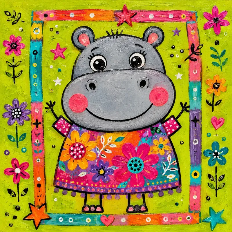 Whimsical Folk Art Animals