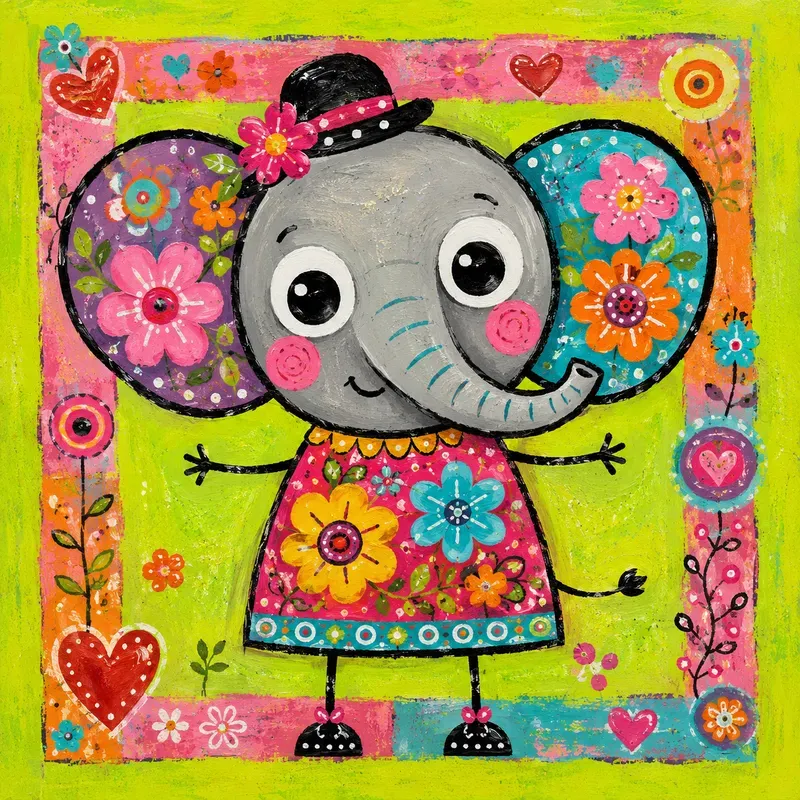 Whimsical Folk Art Animals
