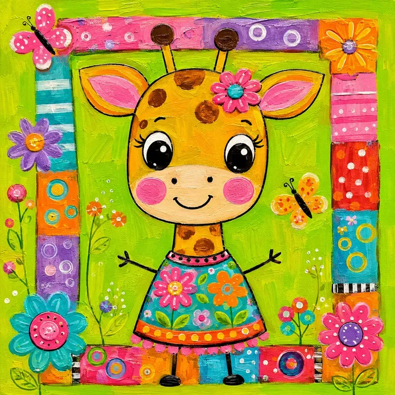 Whimsical Folk Art Animals