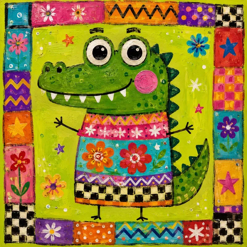 Whimsical Folk Art Animals