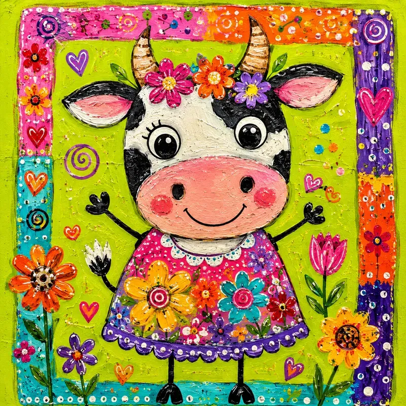 Whimsical Folk Art Animals