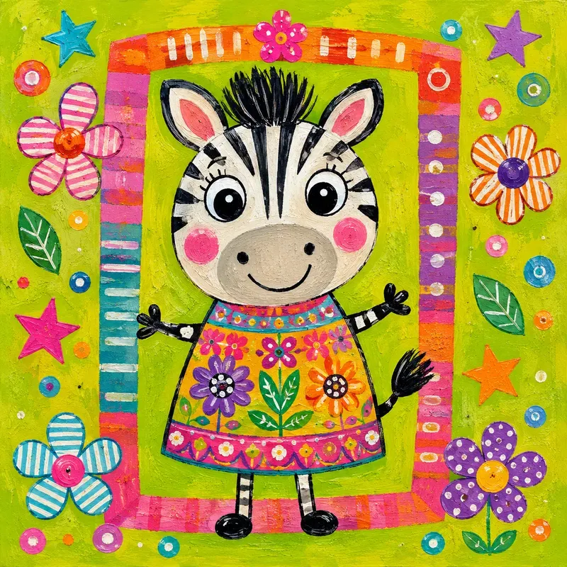 Whimsical Folk Art Animals