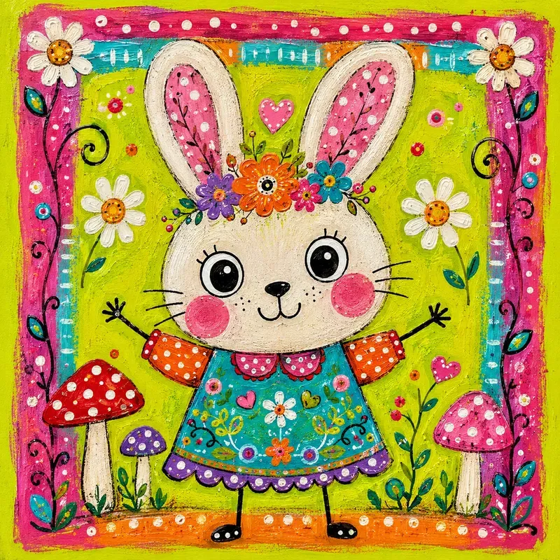 Whimsical Folk Art Animals