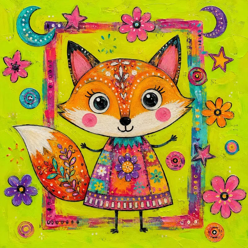 Whimsical Folk Art Animals