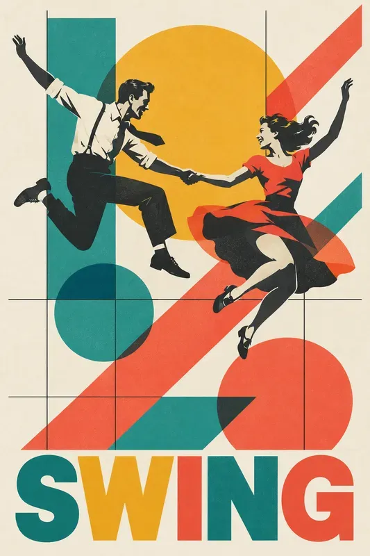 Swiss Style Dance Poster Wall Art
