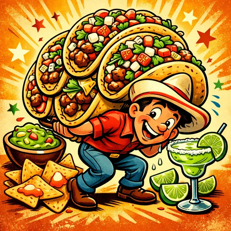 Retro Cartoon Giant Sandwich Characters