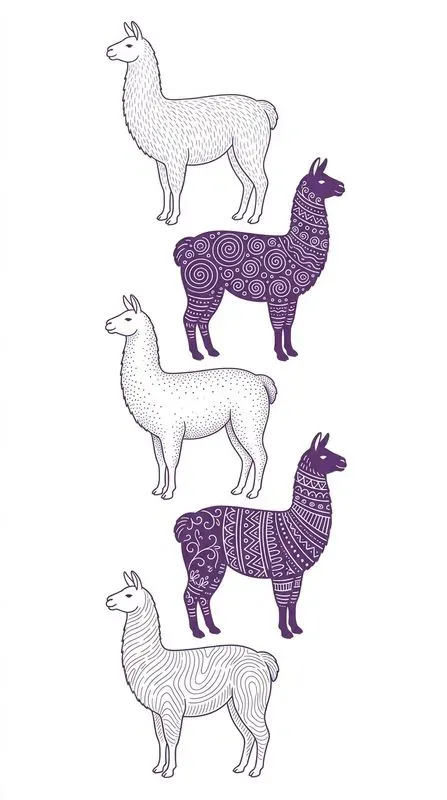 Hand Drawn Pattern Animal Stacks