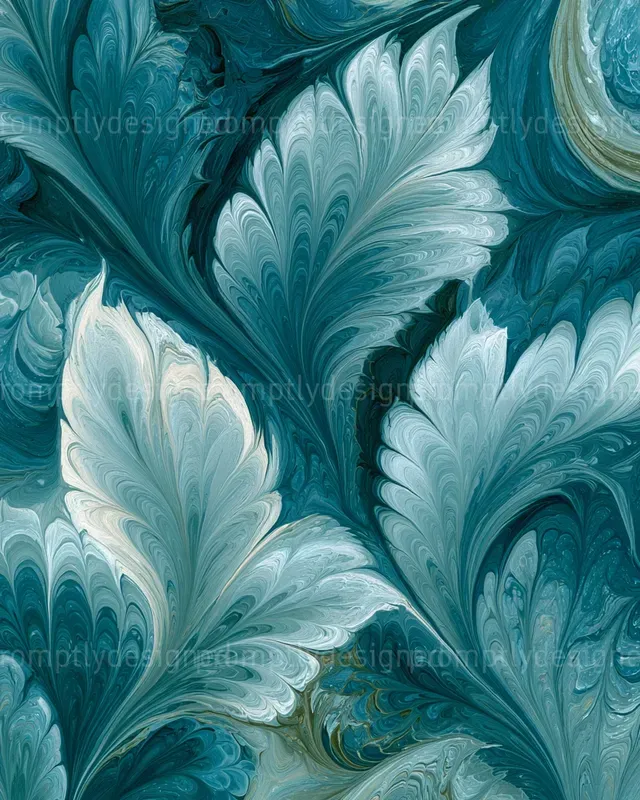 Turkish Ebru Inspired Patterns
