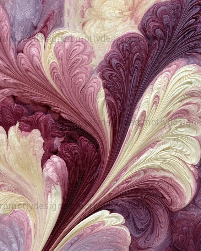 Turkish Ebru Inspired Patterns