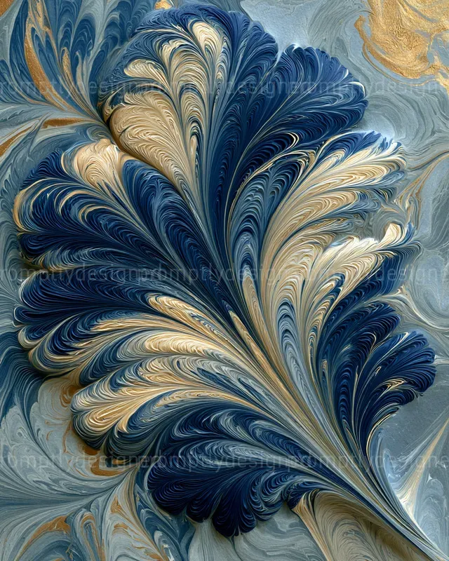 Turkish Ebru Inspired Patterns