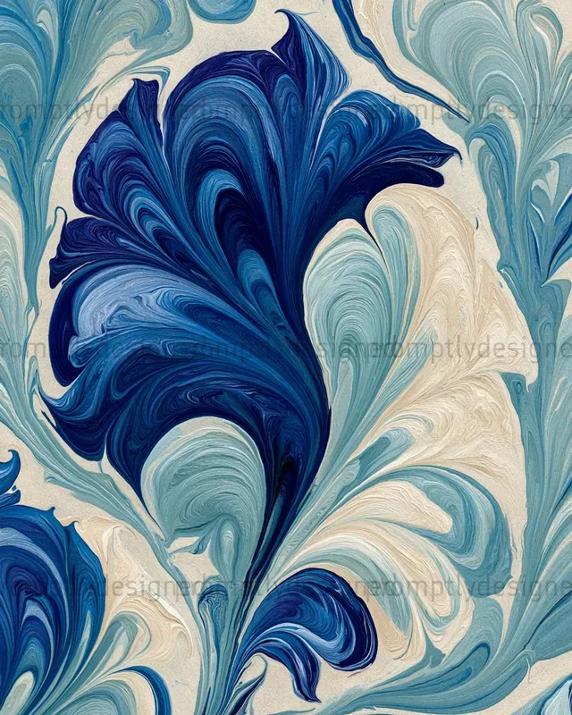 Turkish Ebru Inspired Patterns