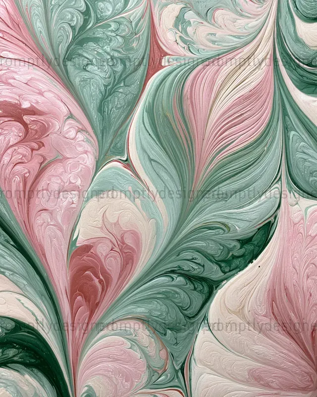 Turkish Ebru Inspired Patterns