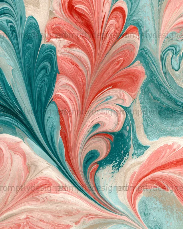 Turkish Ebru Inspired Patterns