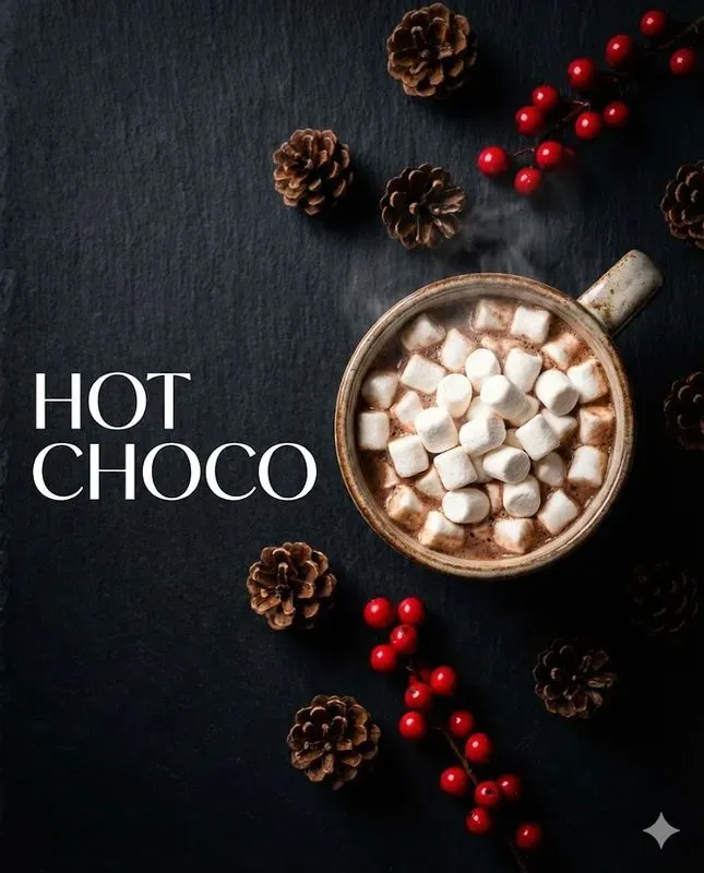 Seasonal Cafe Menu Ads Dark Aesthetic