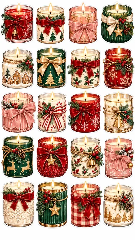 Christmas Pajama Party Sticker Sheets