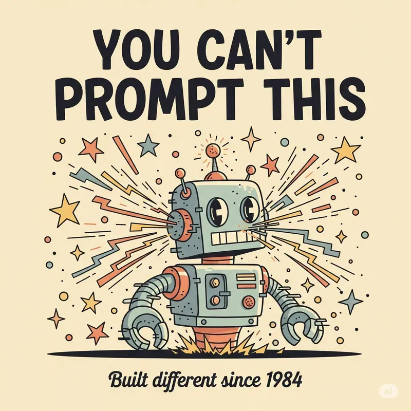 Retro Cartoon Slogan Characters