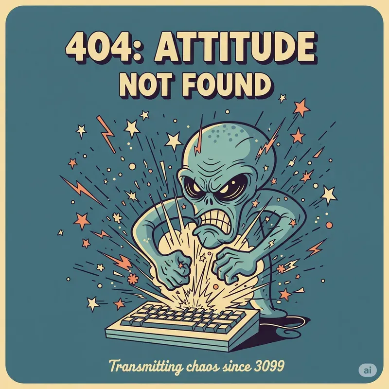 Retro Cartoon Slogan Characters
