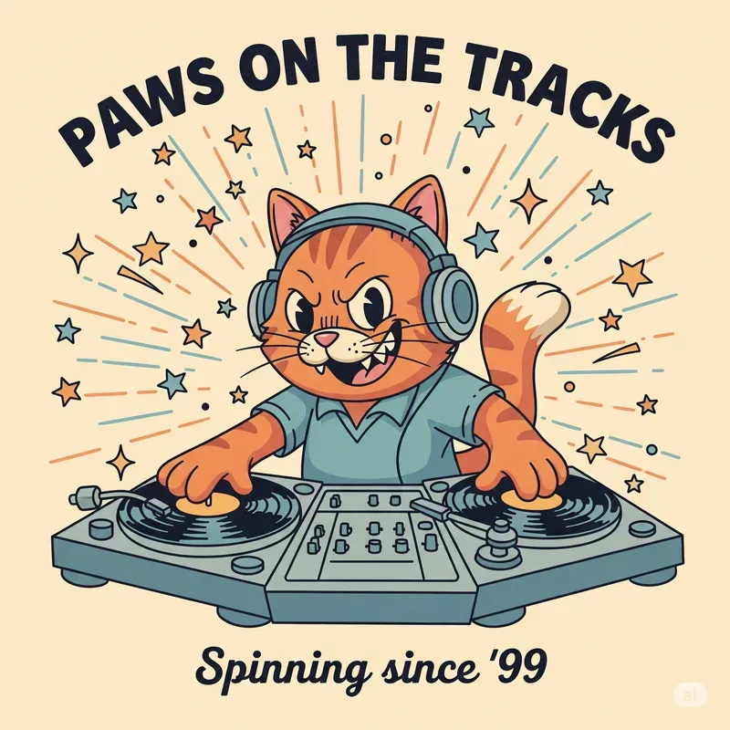 Retro Cartoon Slogan Characters