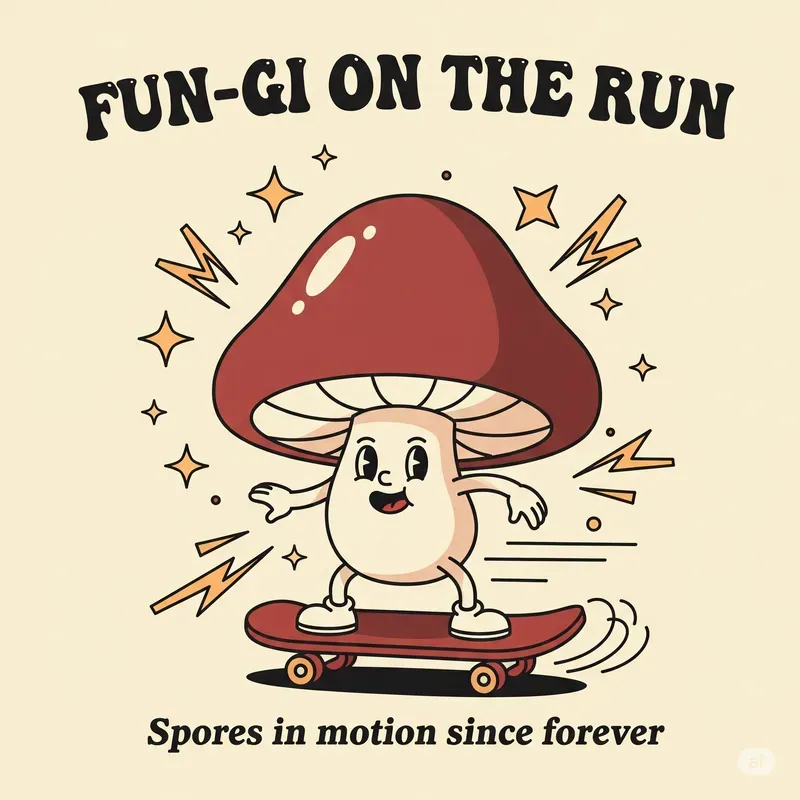 Retro Cartoon Slogan Characters
