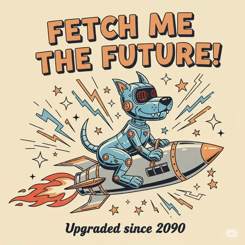 Retro Cartoon Slogan Characters