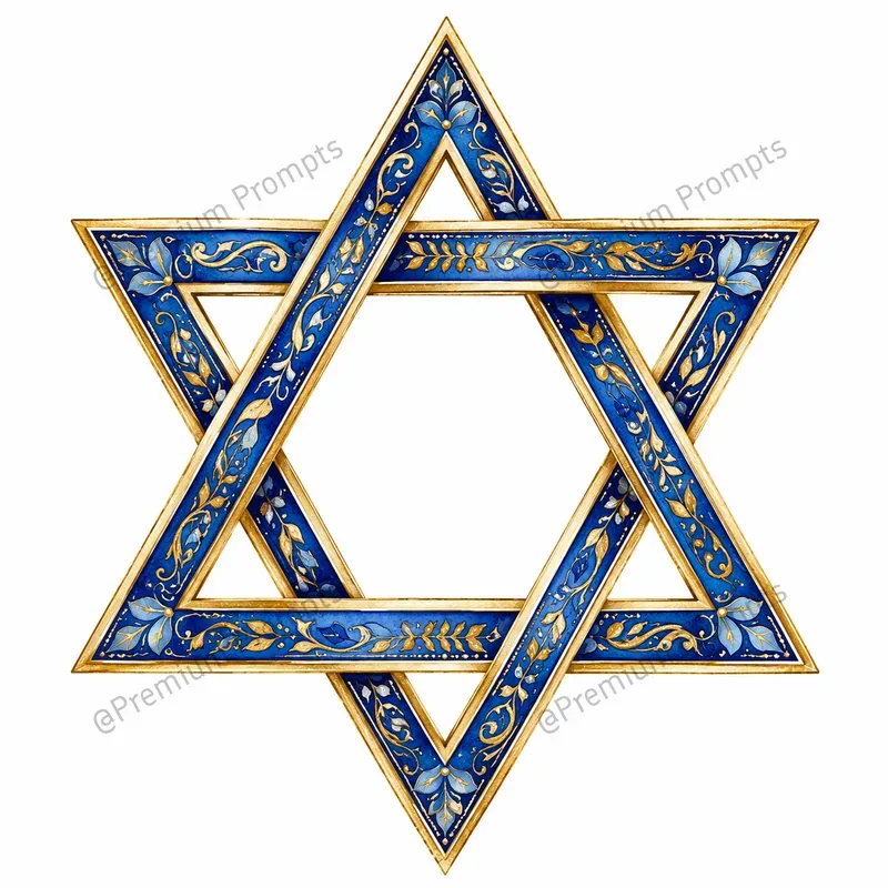 Jewish Heritage Watercolor Cliparts