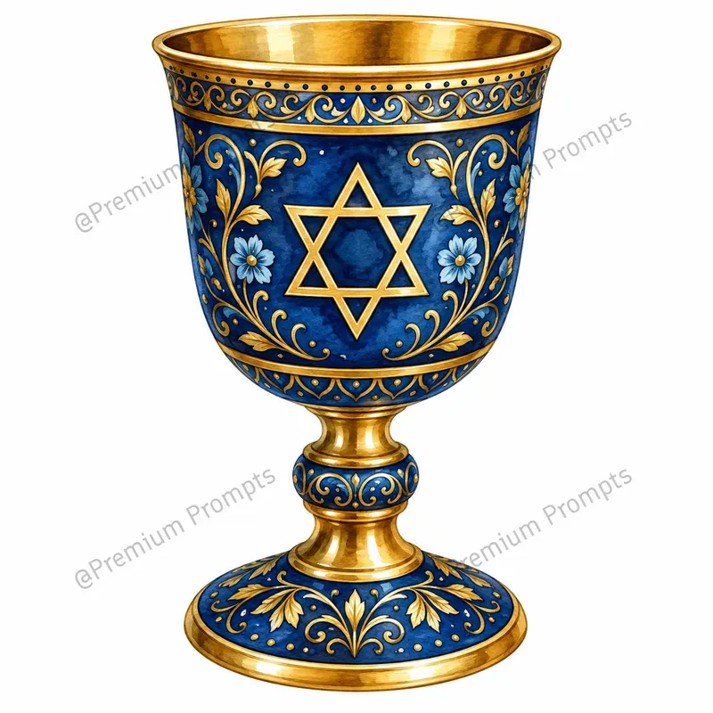 Jewish Heritage Watercolor Cliparts