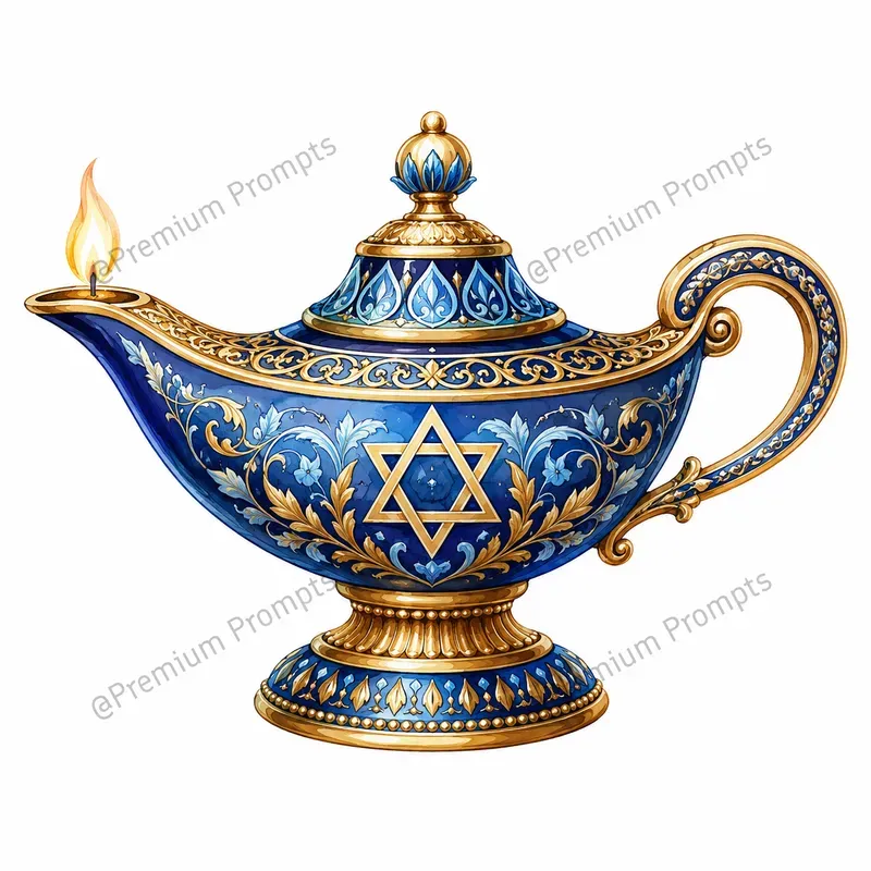Jewish Heritage Watercolor Cliparts