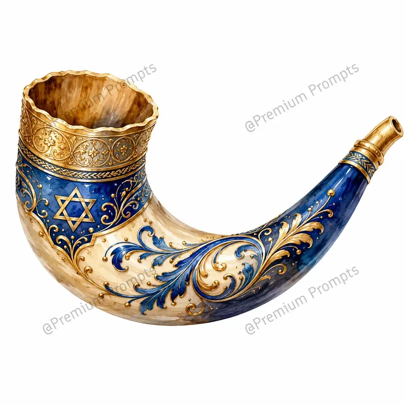 Jewish Heritage Watercolor Cliparts