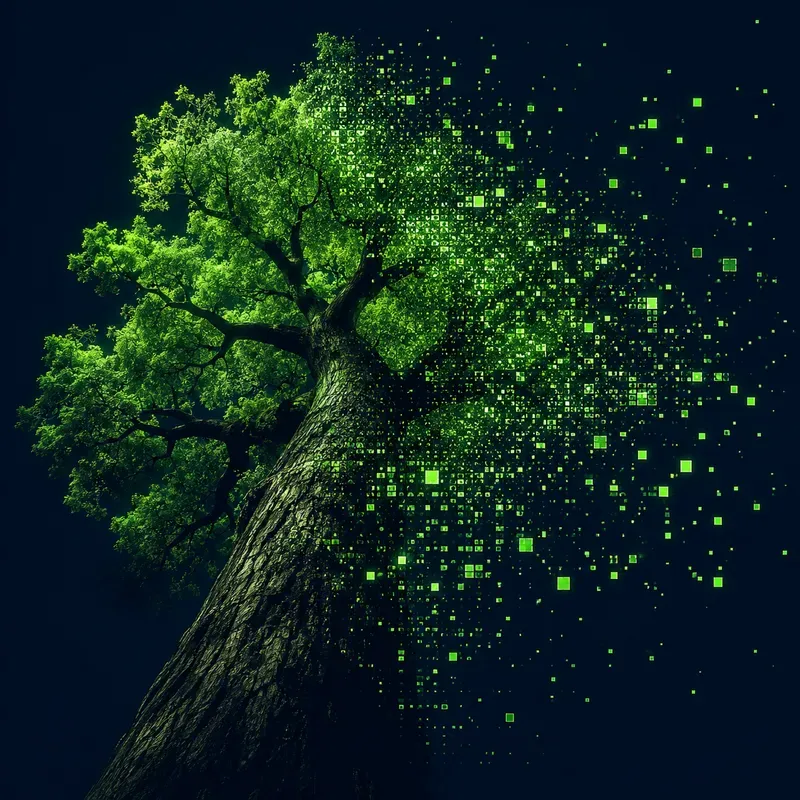 Pixel Dissolve Digital Art