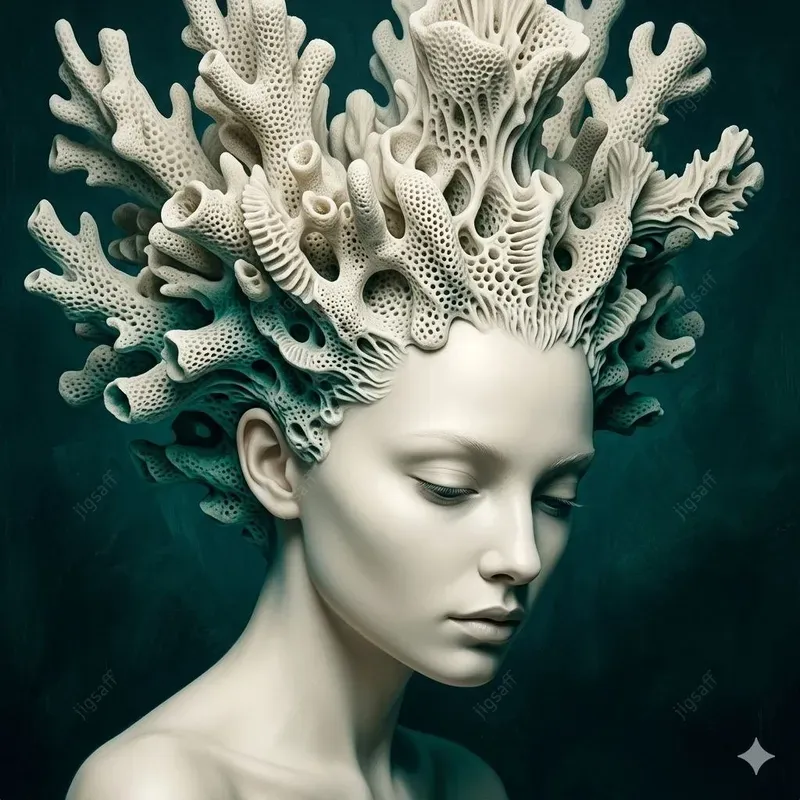 Biomorphic Surreal Sculptural Portraits