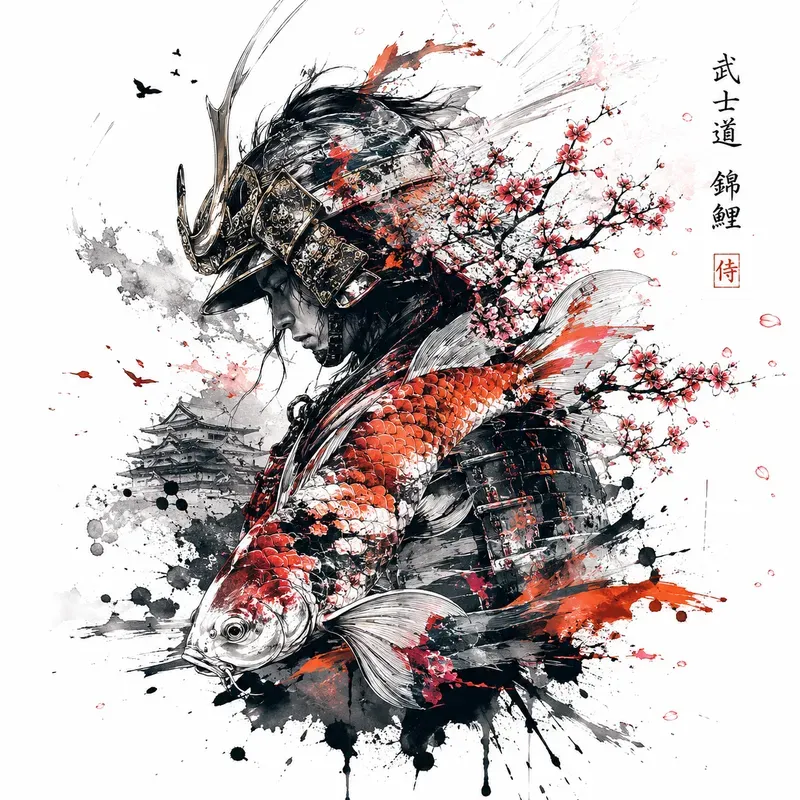 Ink Splash Fusion Portraits