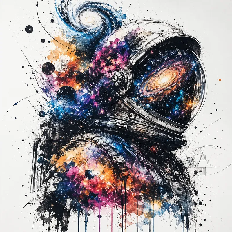 Ink Splash Fusion Portraits