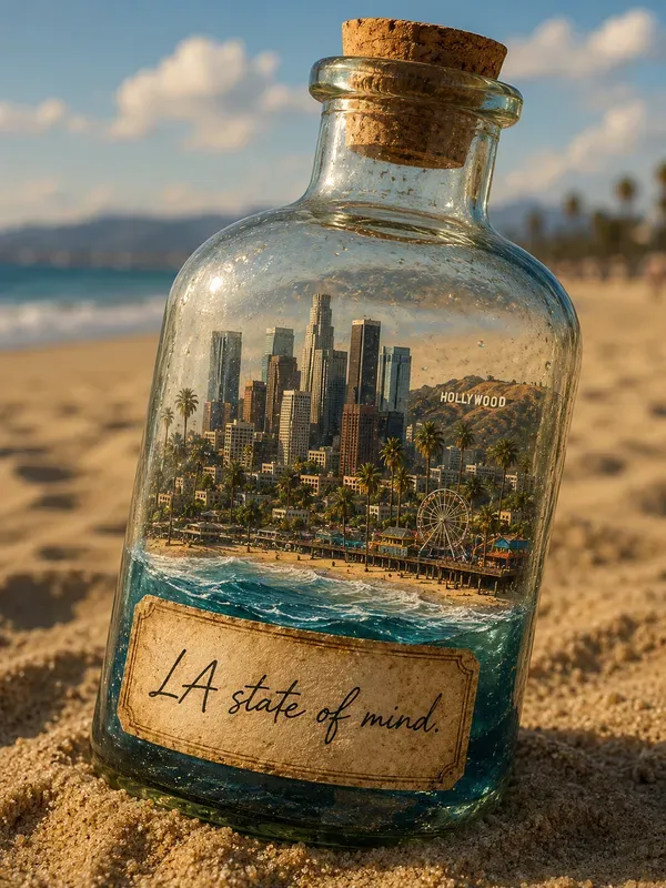 Miniature Cities In Glass Bottles