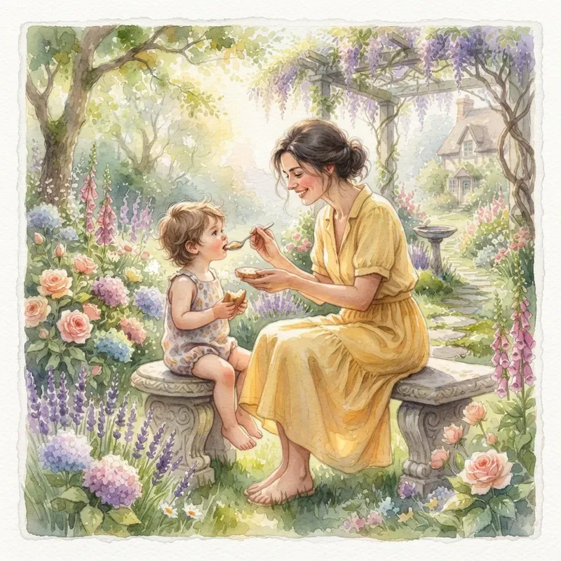 Heartwarming Motherhoods In Watercolor
