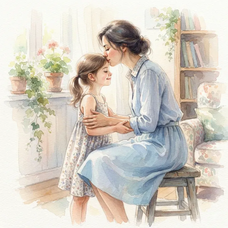 Heartwarming Motherhoods In Watercolor