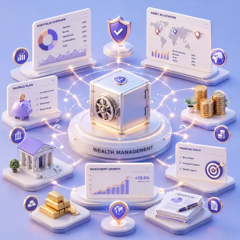 Global Finance Isometric Design Maps
