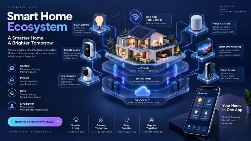 Futuristic Saas Automation Infographics
