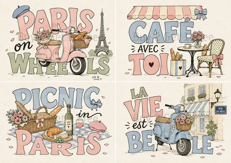 Western Whimsical Typographic Travels