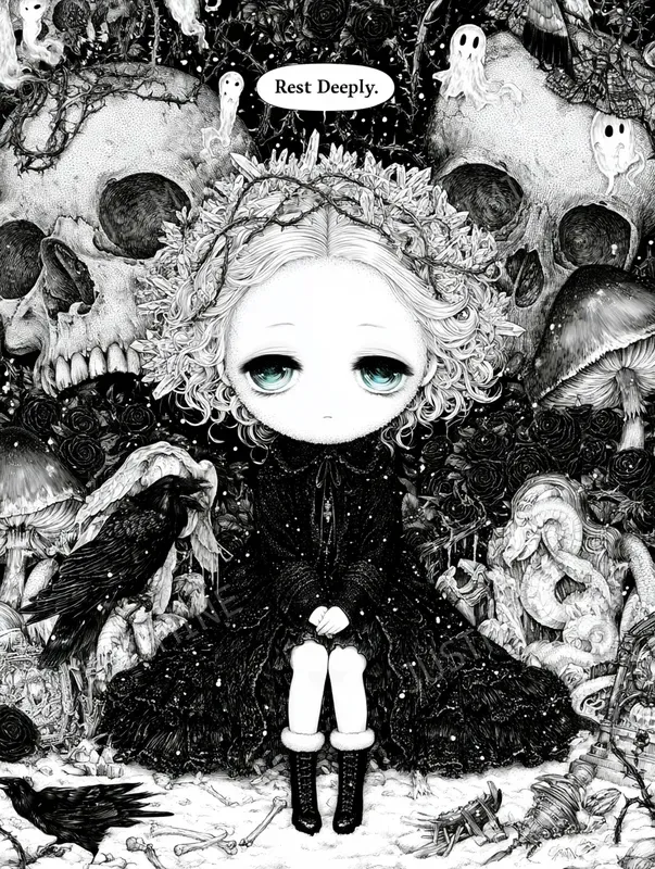 Gothic Grave Forest Children Storybooks
