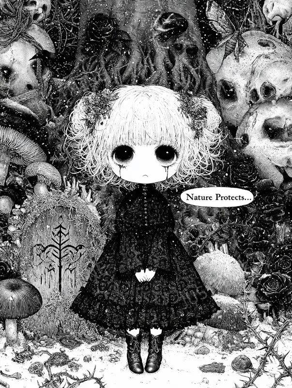 Gothic Grave Forest Children Storybooks