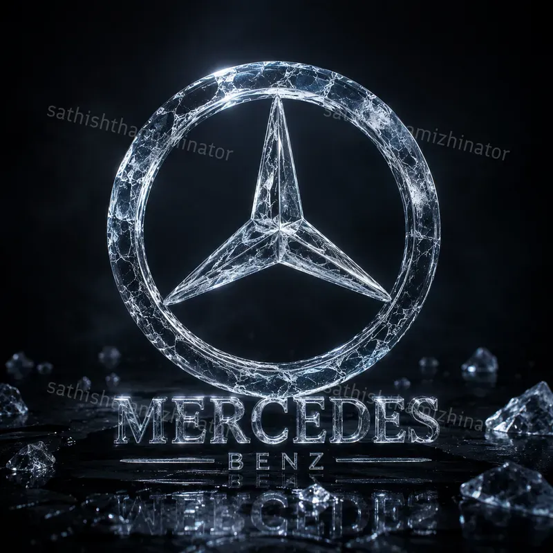 Hyperrealistic Ice Logo Renders