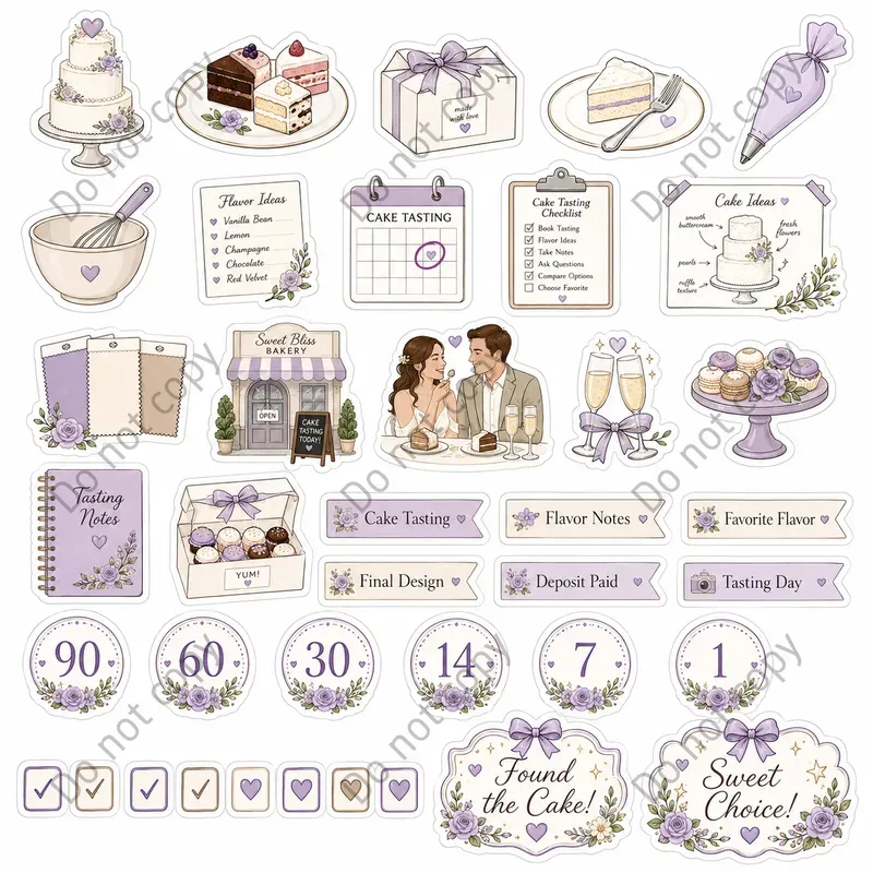 Wedding Planner Sticker Sheets