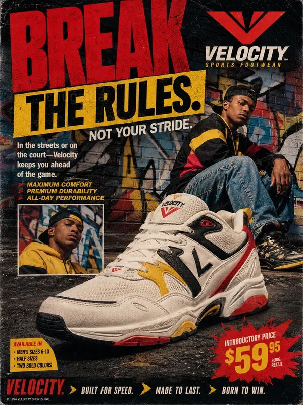 90s Retro Magazine Ad Generator